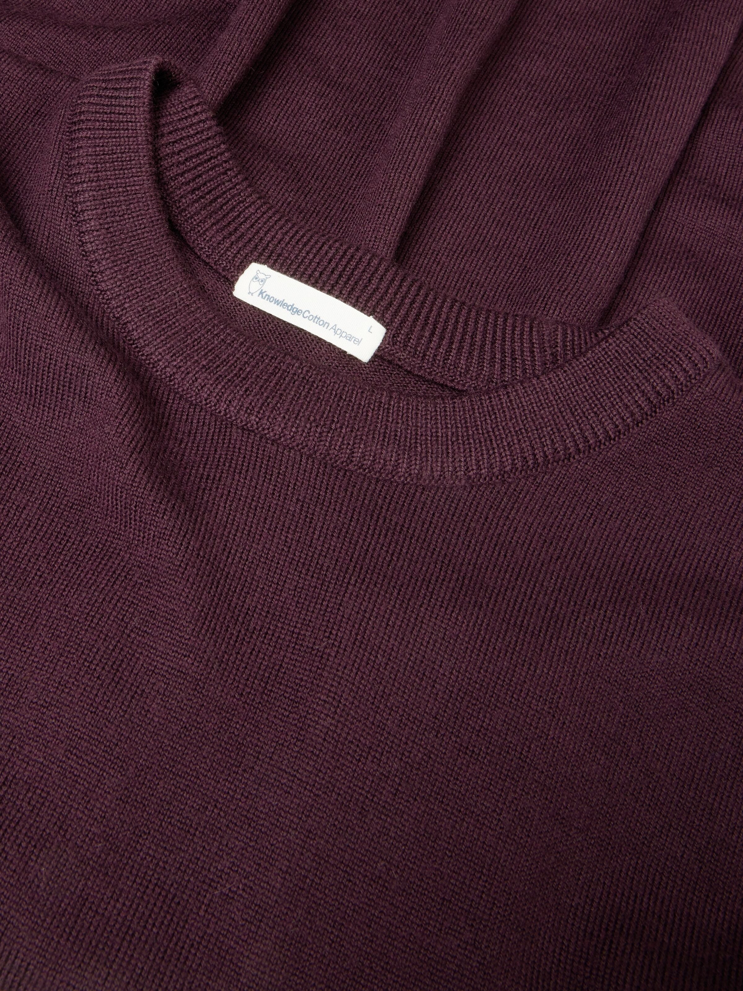 regular merino knit crew neck fig
