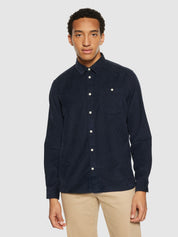 dune regular corduroy shirt night sky