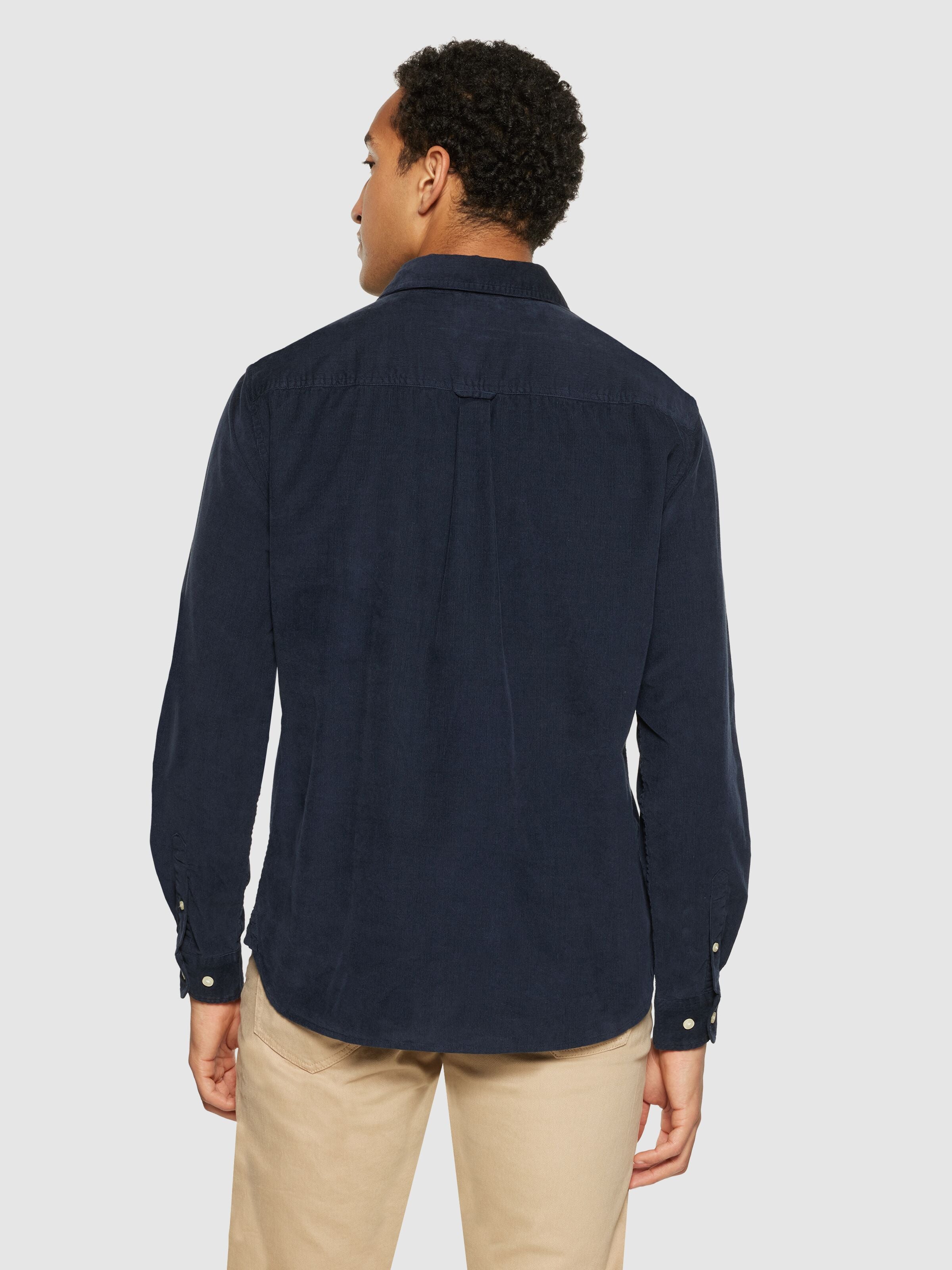 dune regular corduroy shirt night sky