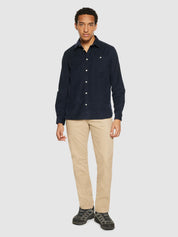 dune regular corduroy shirt night sky