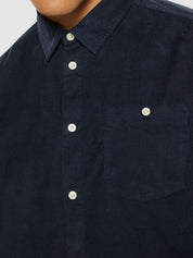 dune regular corduroy shirt night sky