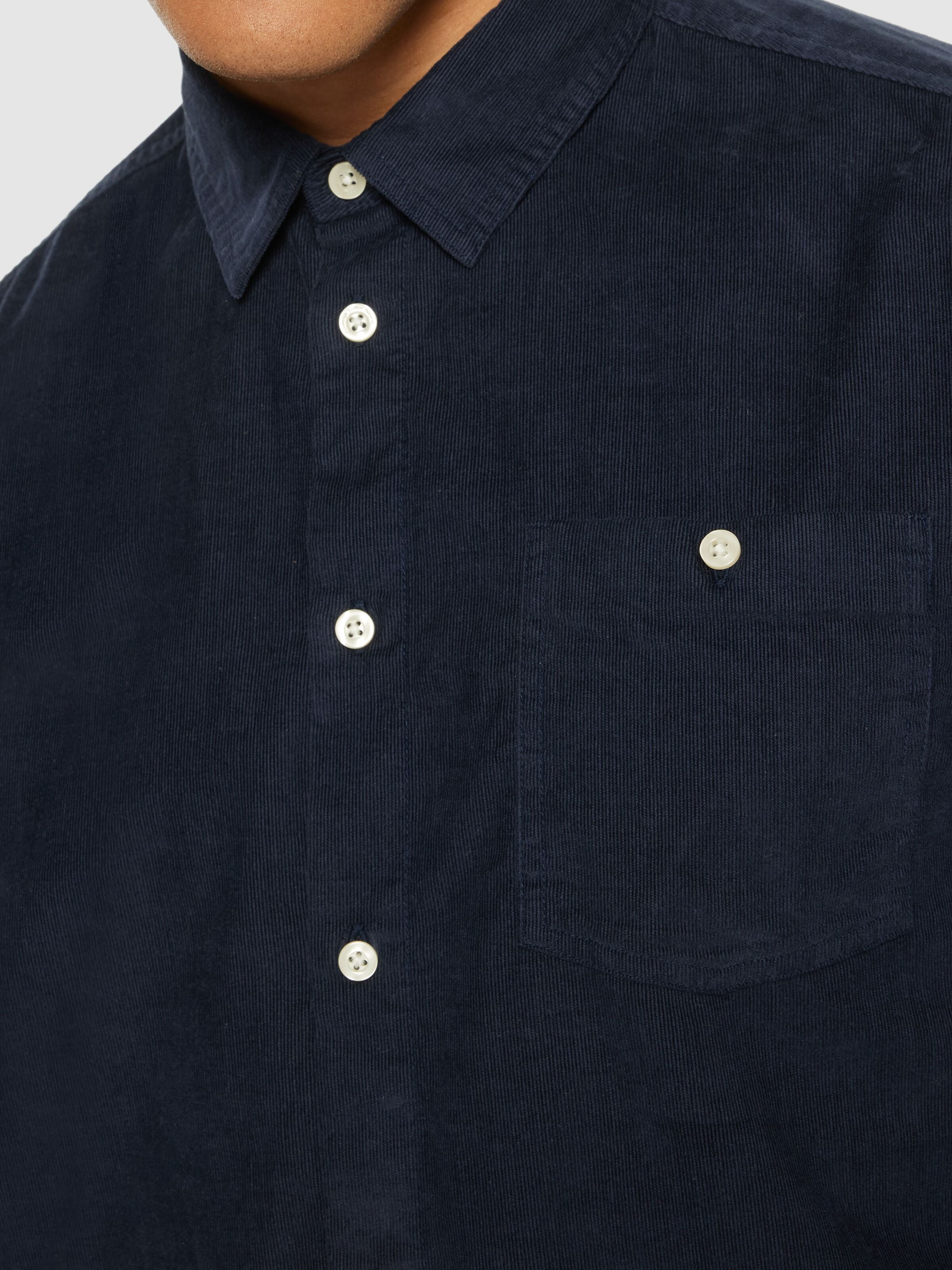 dune regular corduroy shirt night sky