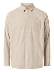 dune regular corduroy shirt light feather gray