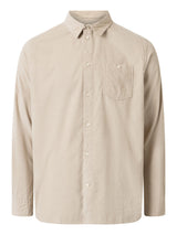 dune regular corduroy shirt light feather gray