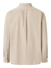 organic cotton corduroy shirt light feather gray