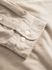 organic cotton corduroy shirt light feather gray