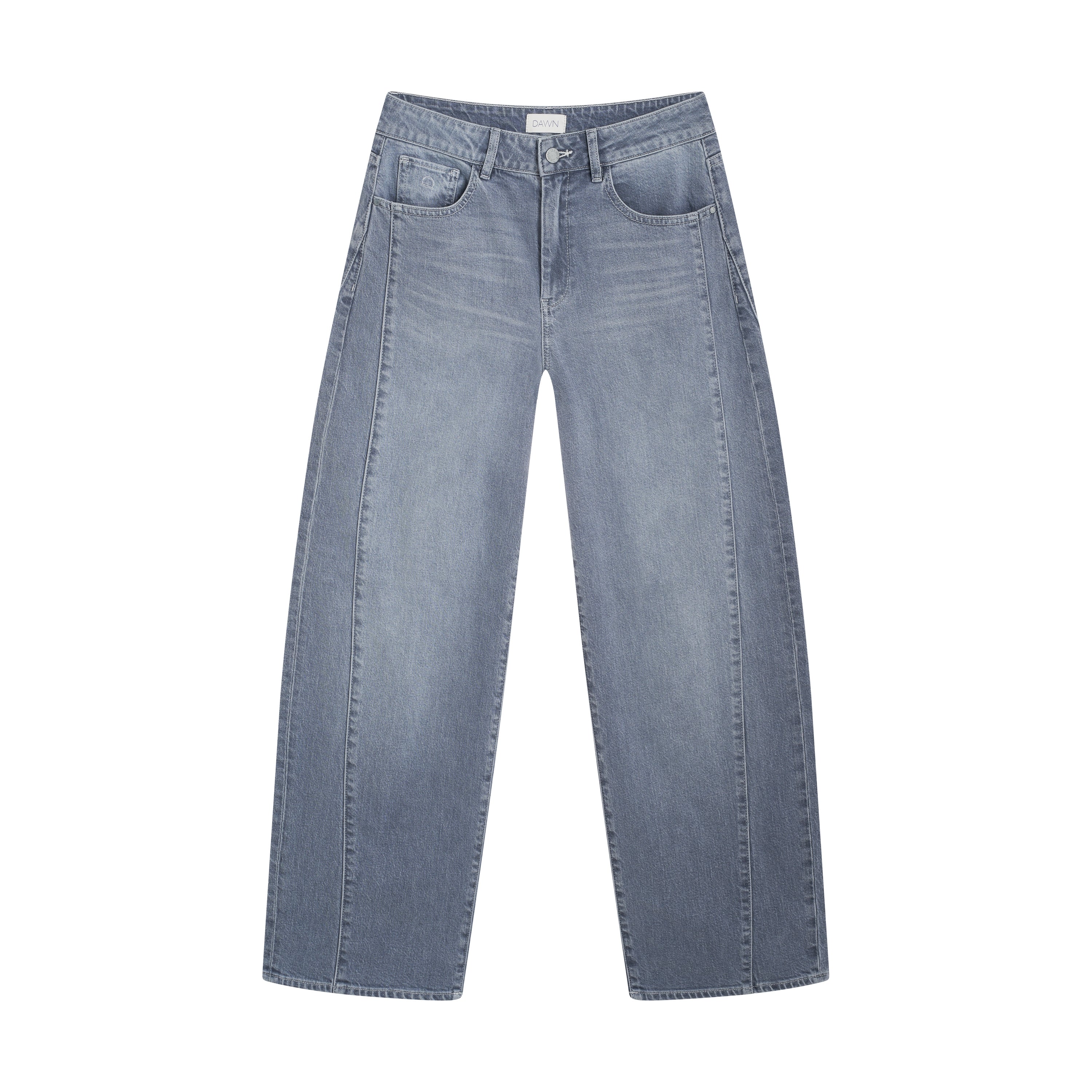 jeans ash barrel leg - cutline - slate grey