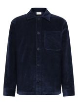 organic cotton corduroy overshirt night sky