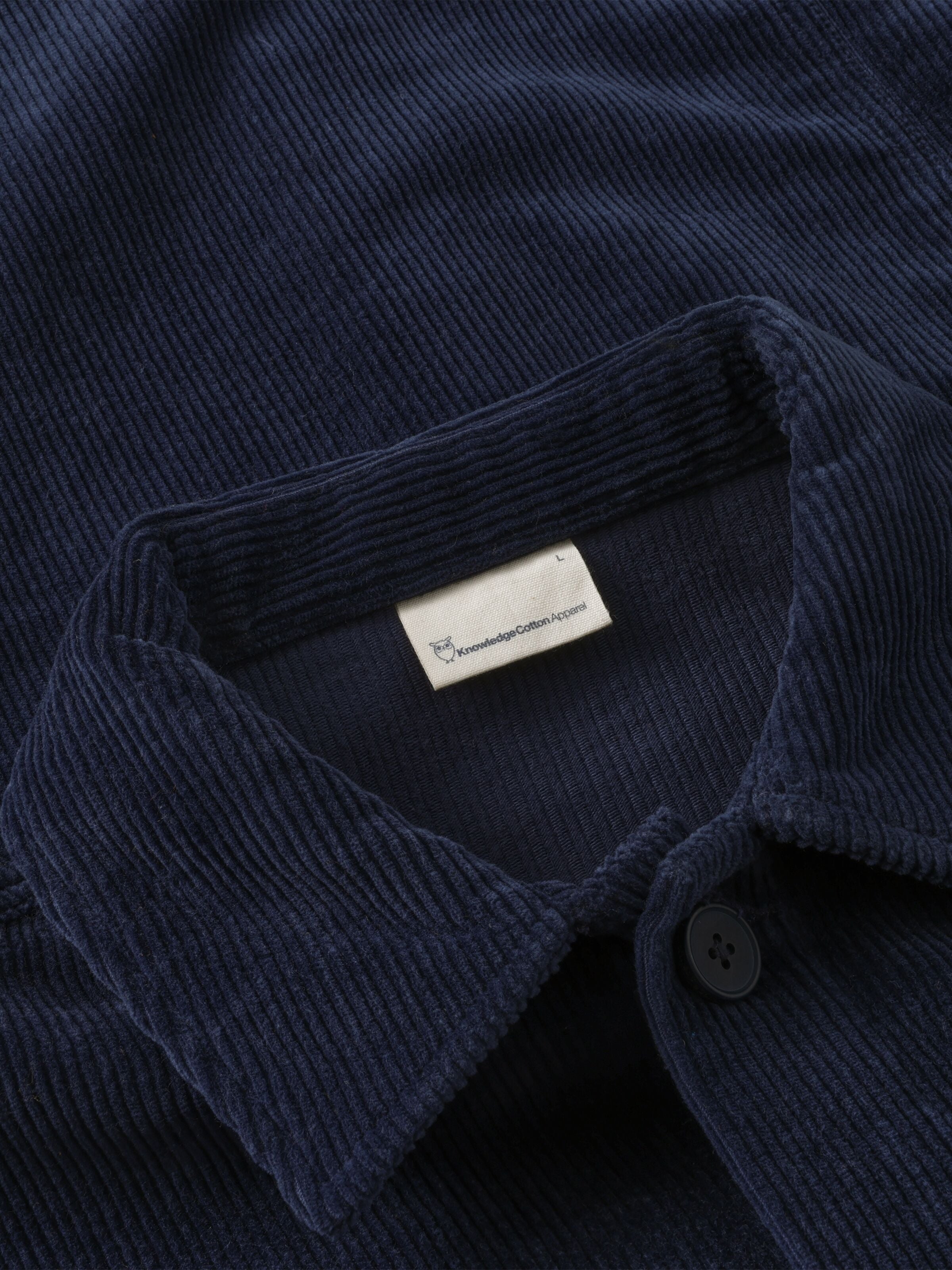 organic cotton corduroy overshirt night sky