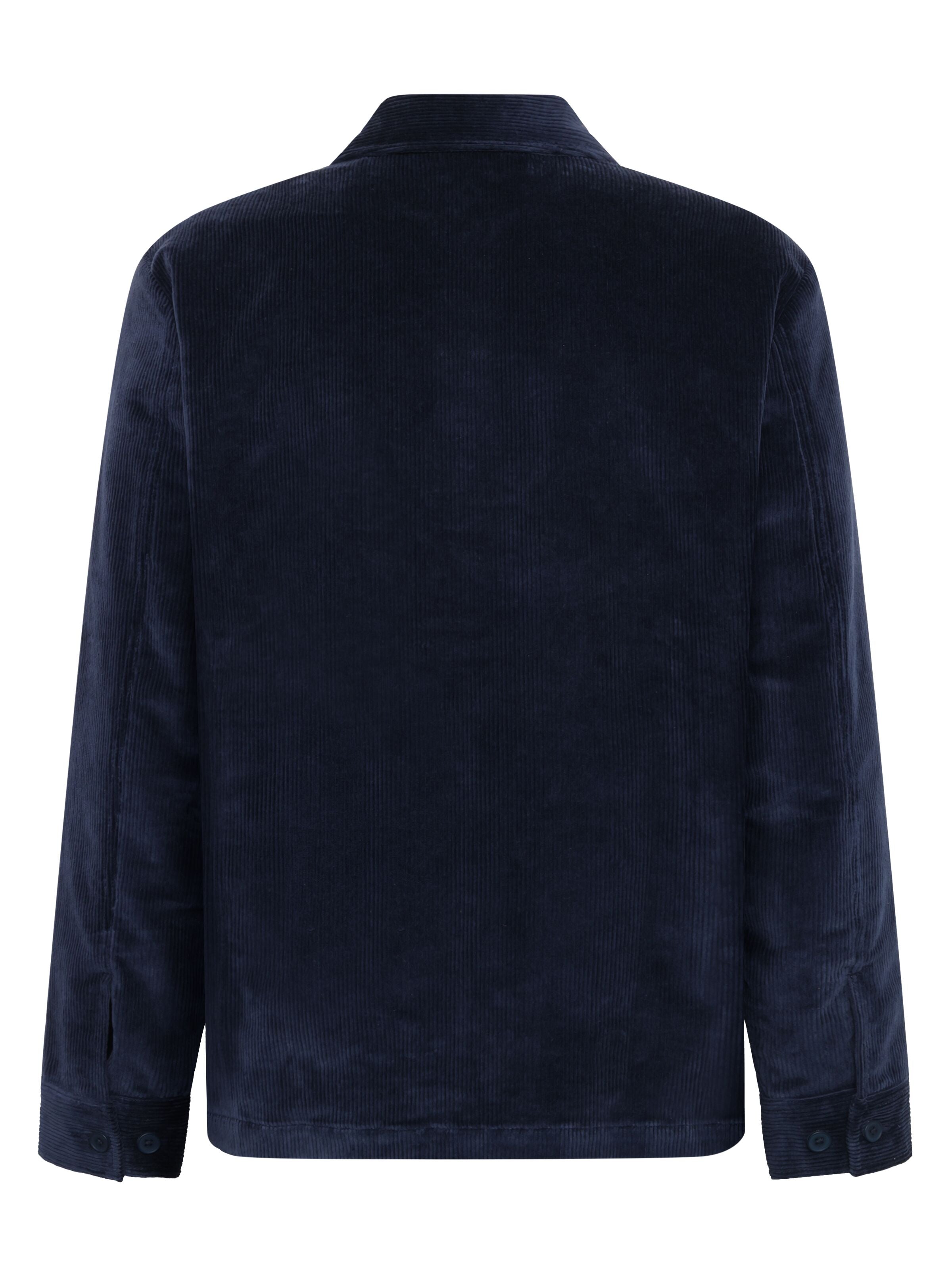 organic cotton corduroy overshirt night sky