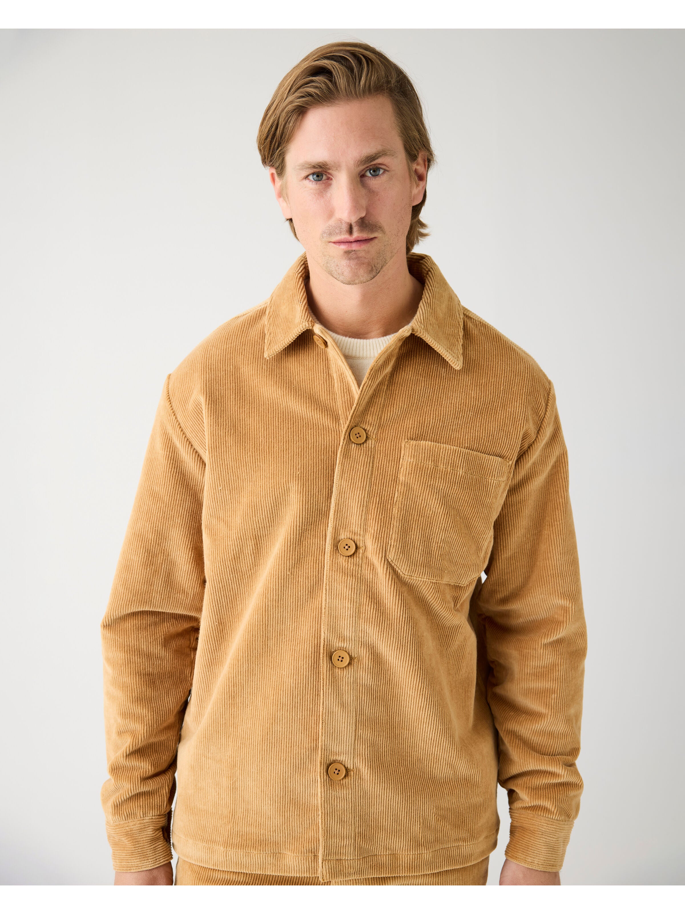 organic cotton corduroy shirt apple cinnamon