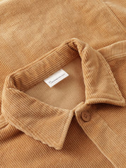 organic cotton corduroy shirt apple cinnamon