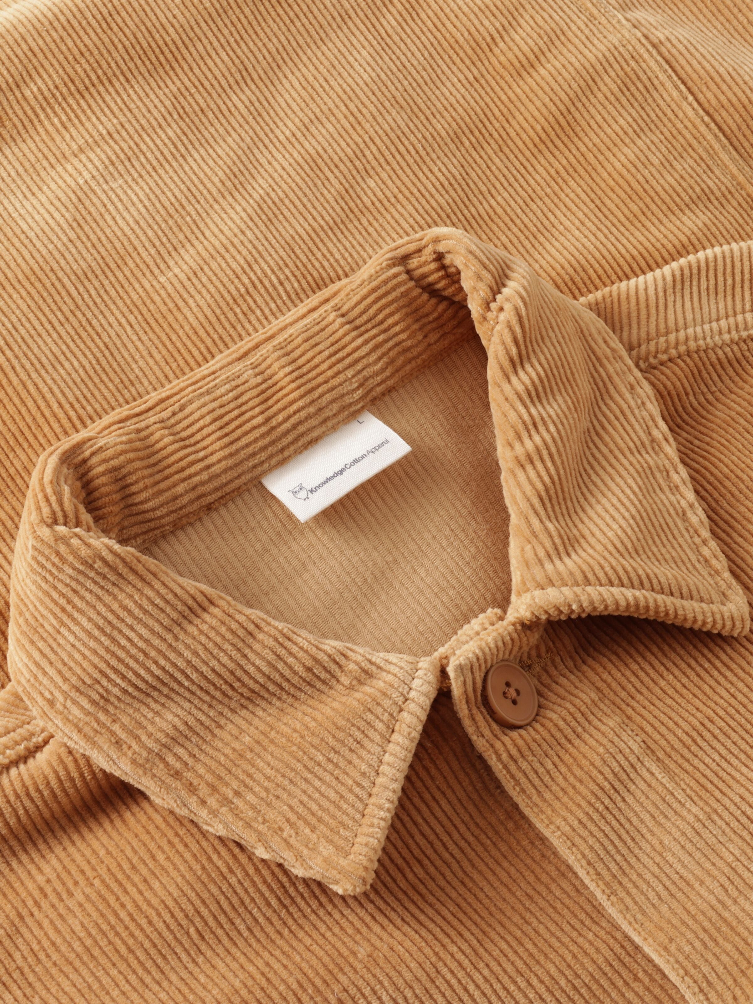 organic cotton corduroy shirt apple cinnamon