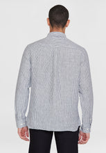 Lade das Bild in den Galerie-Viewer, regular striped linen shirt total eclipse