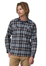 Lade das Bild in den Galerie-Viewer, m&#39;s L/S org. cotton MW fjord flannel shirt FINN