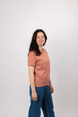 classic organic women's tee tabasco red