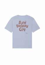 Lade das Bild in den Galerie-Viewer, t-shirt fuser slow fashion club serene blue