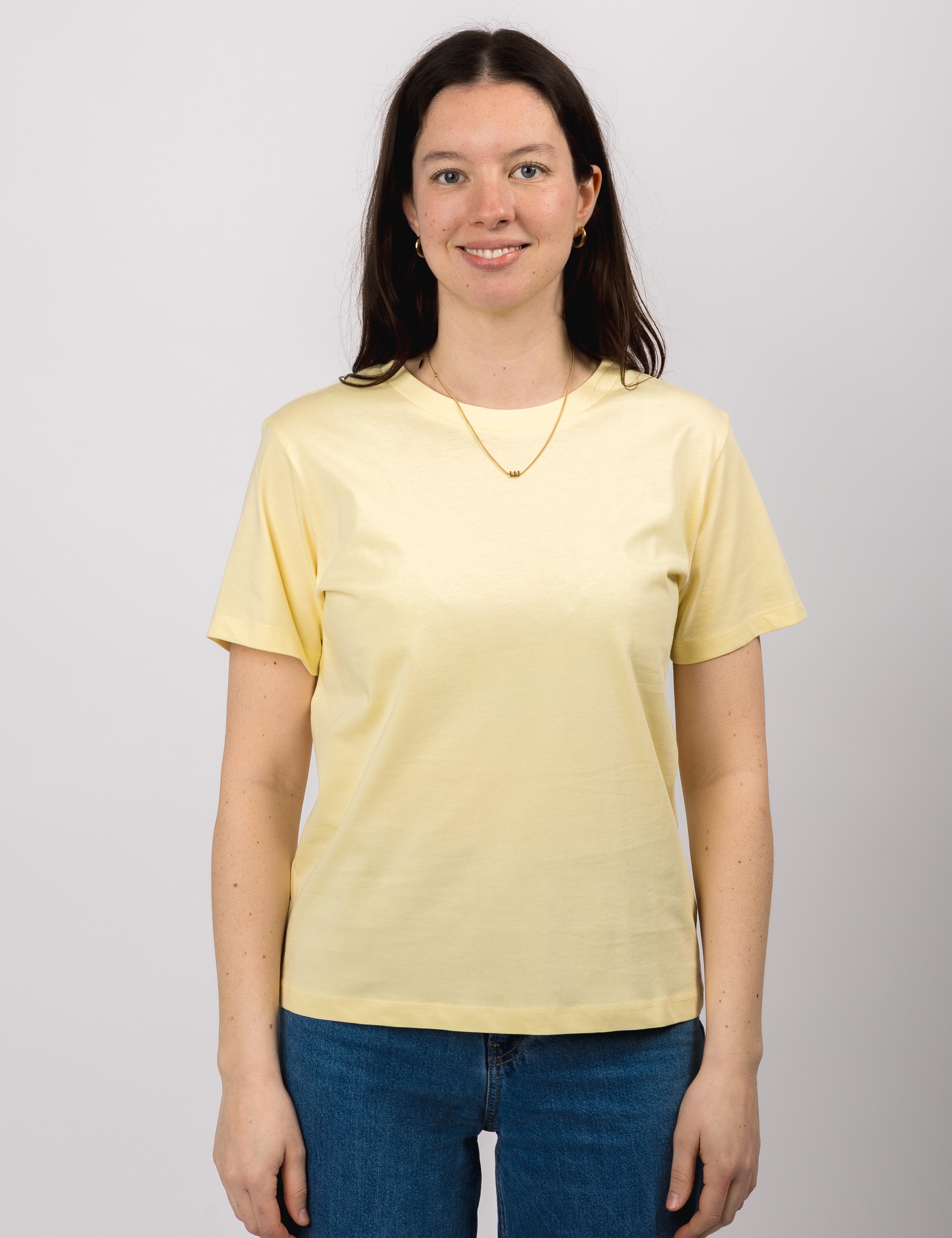 classic organic women's tee butter yellow