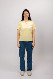 classic organic women's tee butter yellow