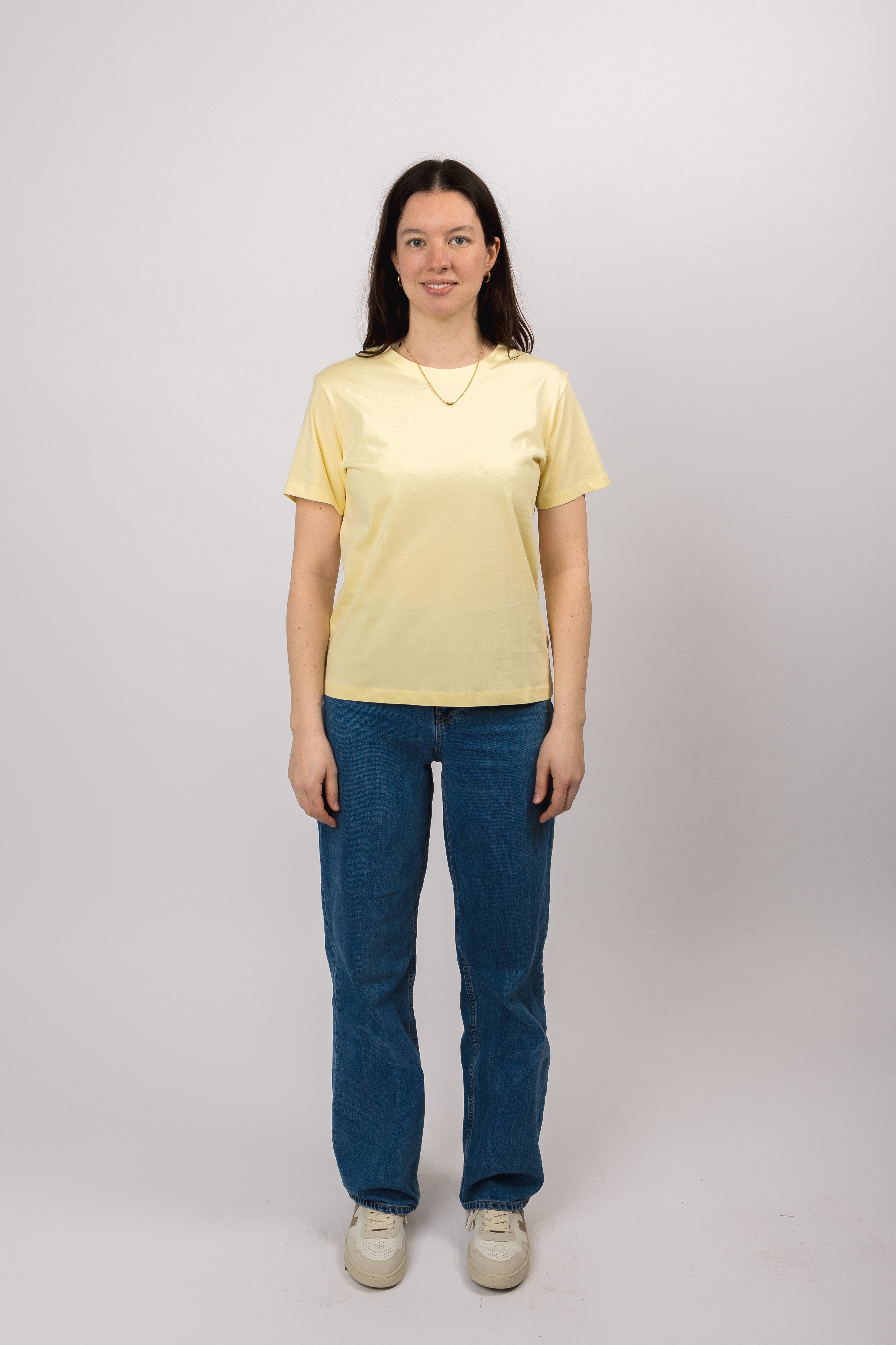 classic organic women's tee butter yellow