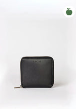 Lade das Bild in den Galerie-Viewer, sonny square wallet black apple leather vegan