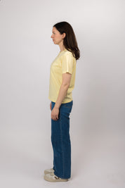 classic organic women's tee butter yellow
