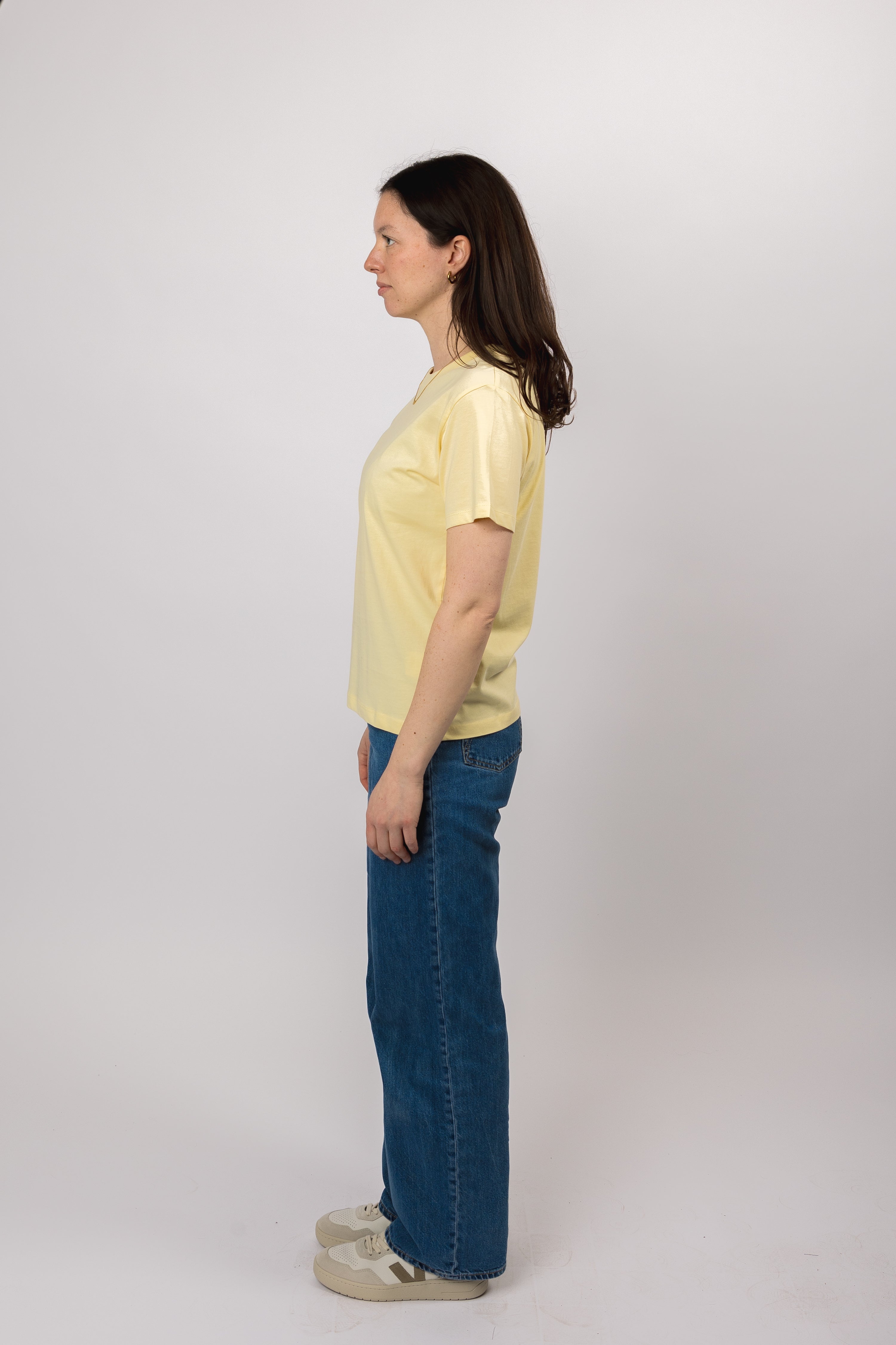 classic organic women's tee butter yellow