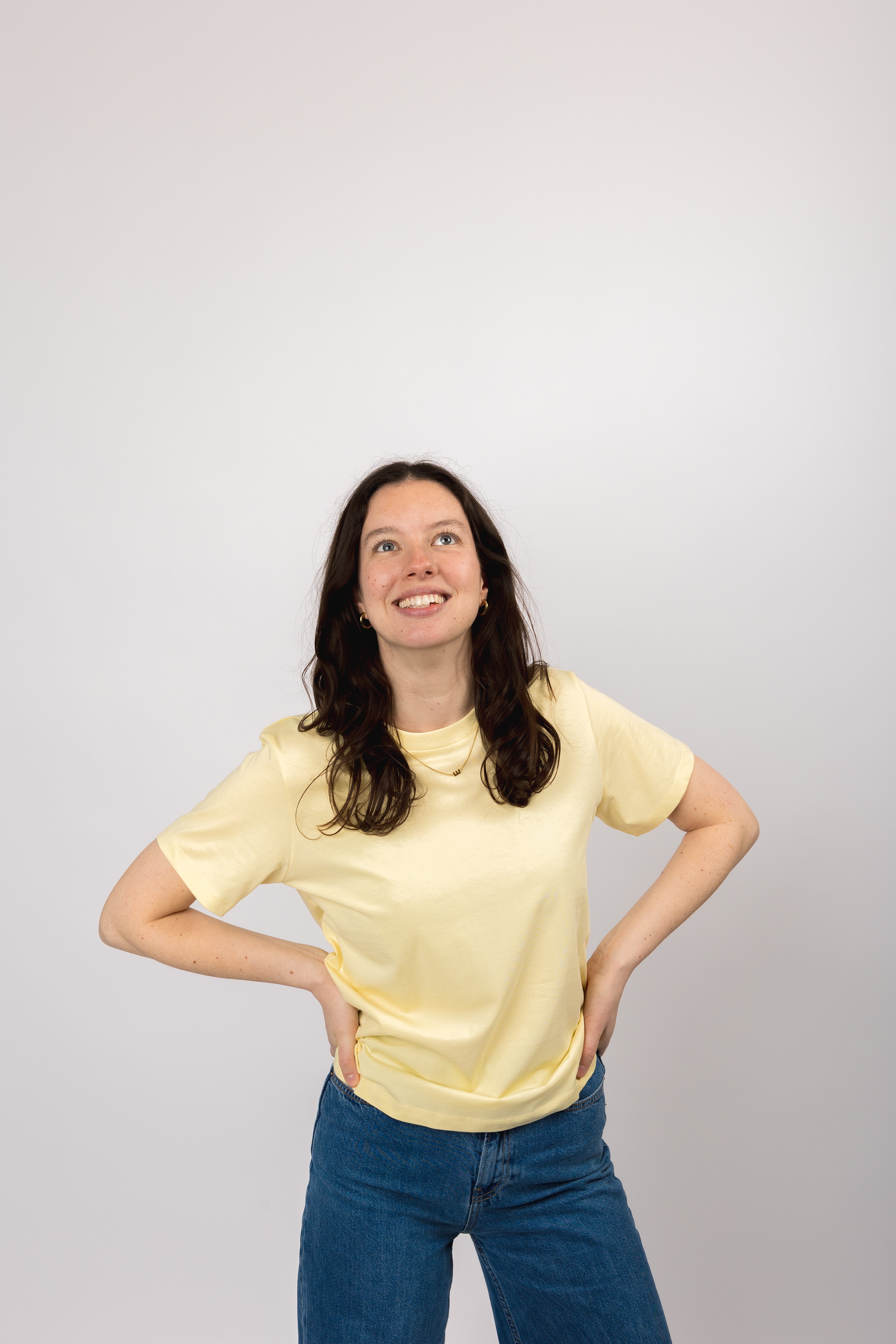 classic organic women's tee butter yellow