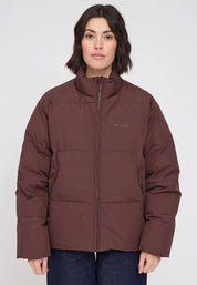jacke loose fit puffer jacket deep mahogany