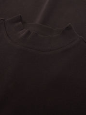 regenerative organic cotton high neck rib chocolate torte