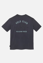 Lade das Bild in den Galerie-Viewer, t-shirt aposeris velo club dark grey