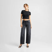 jeans ash barrel leg - cutline - vintage black
