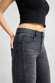 jeans ash barrel leg - cutline - vintage black