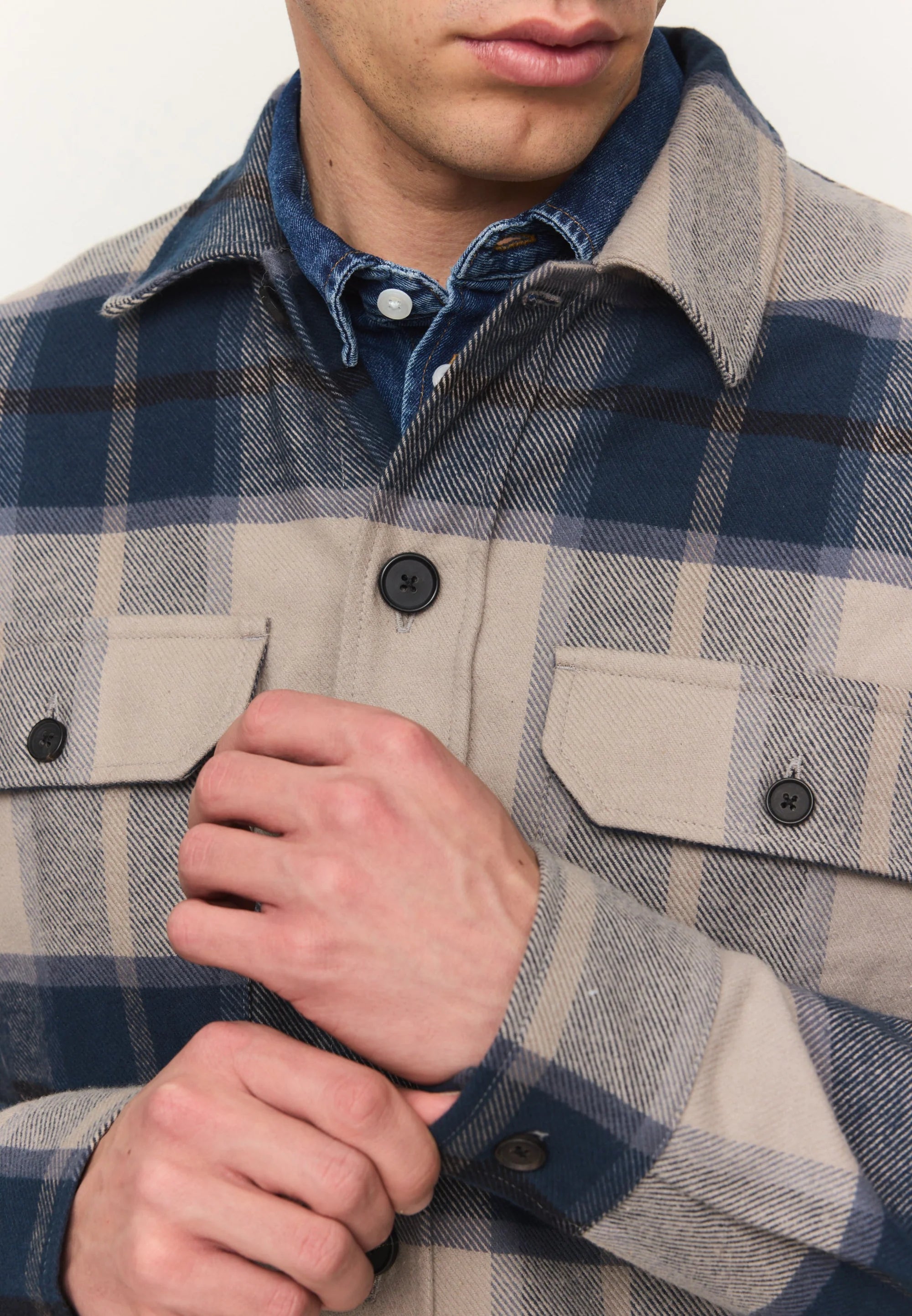 hemd mesquite check navy