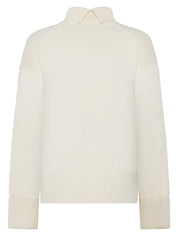 organic cotton crew neck egret