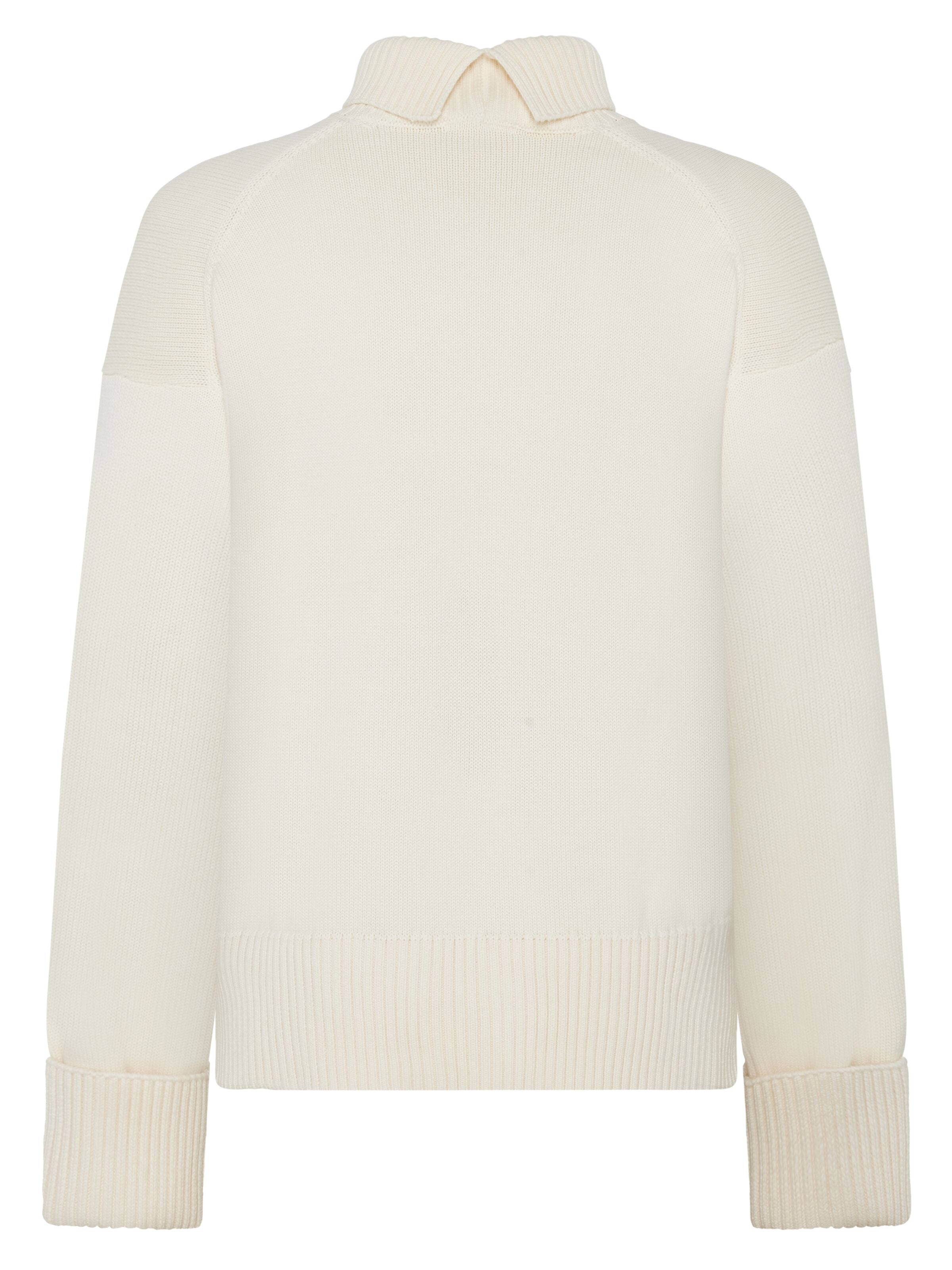 organic cotton crew neck egret