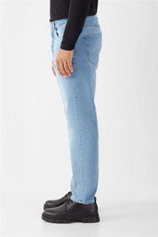 jeans rise basic bright blue