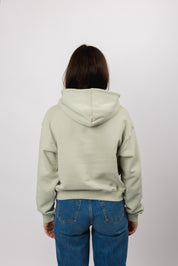 classic organic women's hoodie aqua gray