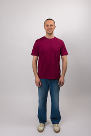 classic organic tee raspberry radiance