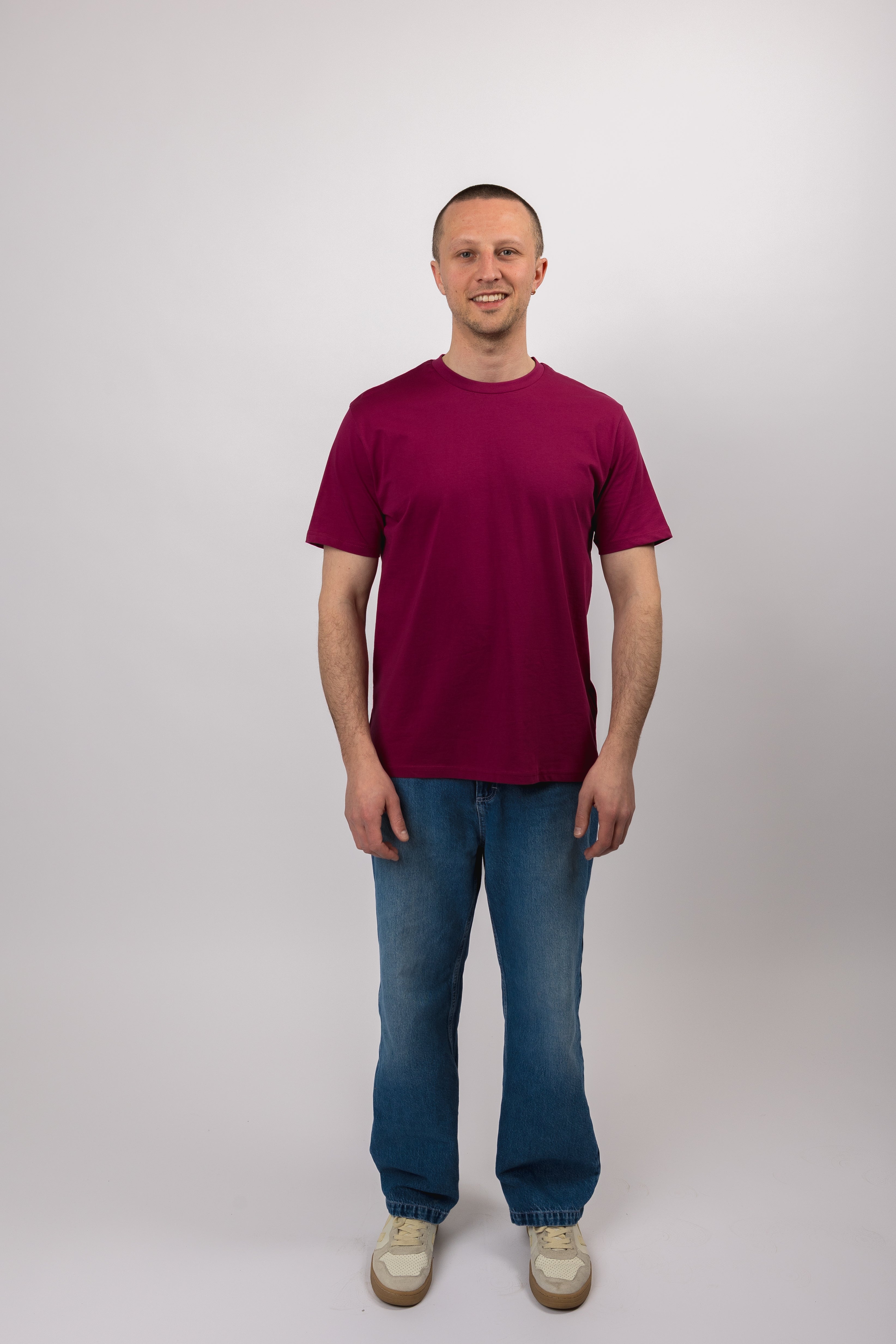 classic organic tee raspberry radiance