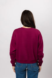 classic organic women's crew neck raspberry radiance
