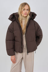 zonza puffer jacket black olive