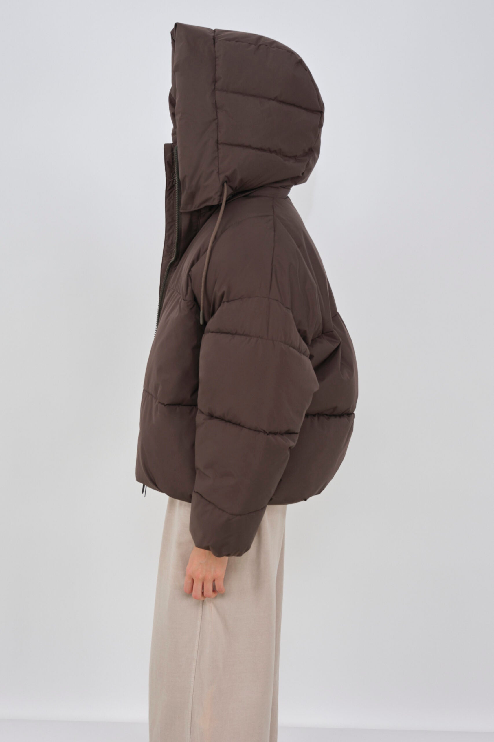zonza puffer jacket black olive
