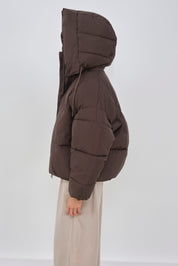 zonza puffer jacket black olive