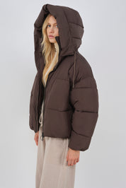 zonza puffer jacket black olive