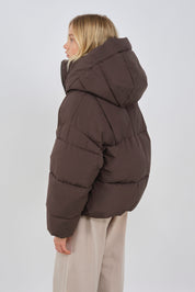 zonza puffer jacket black olive