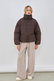 zonza puffer jacket black olive