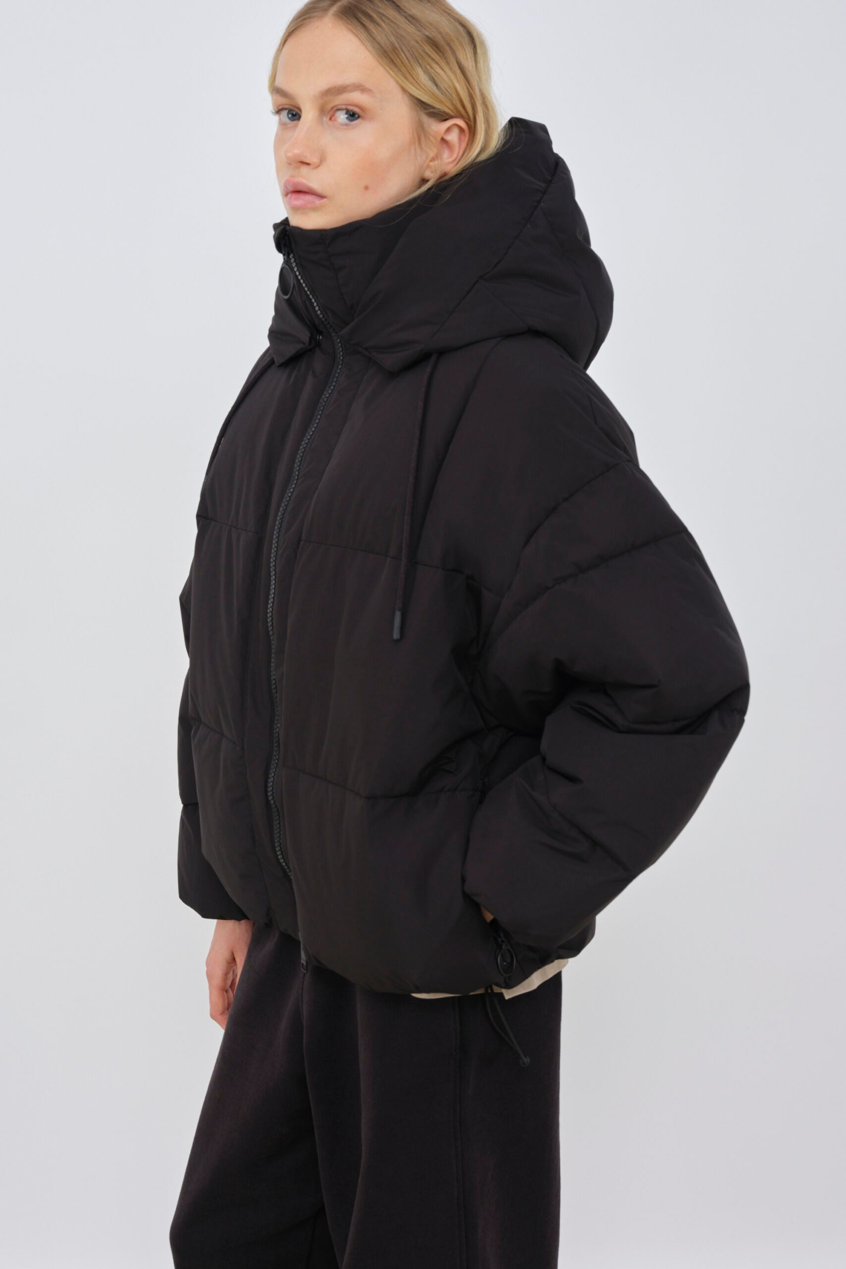 zonza puffer jacket black