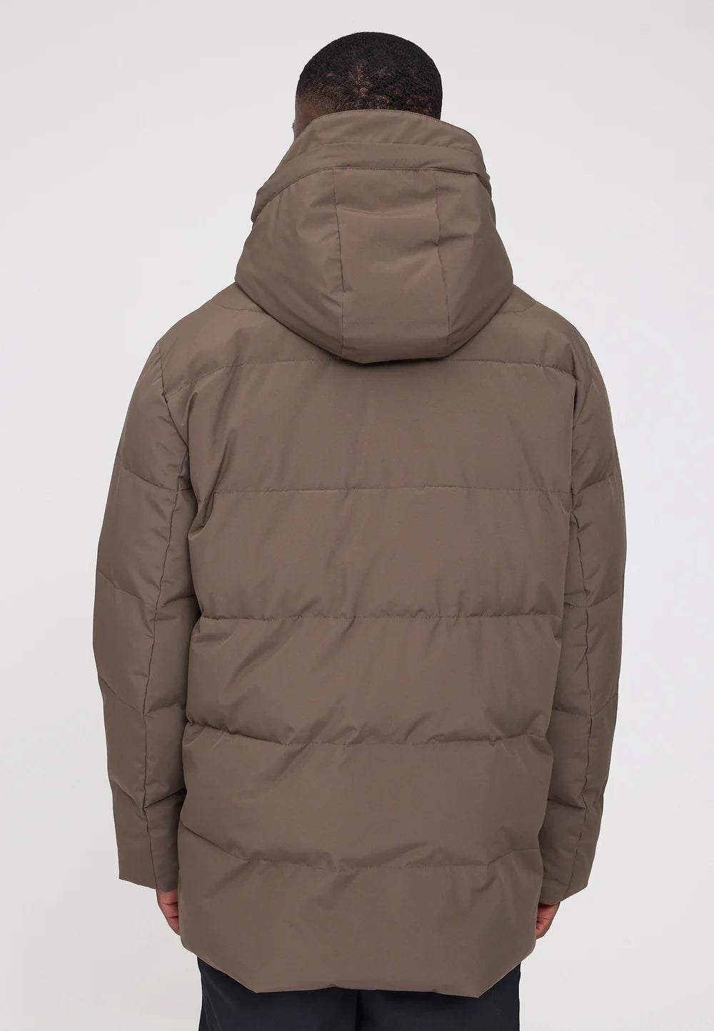 jacke utility puffer jacket olive brown