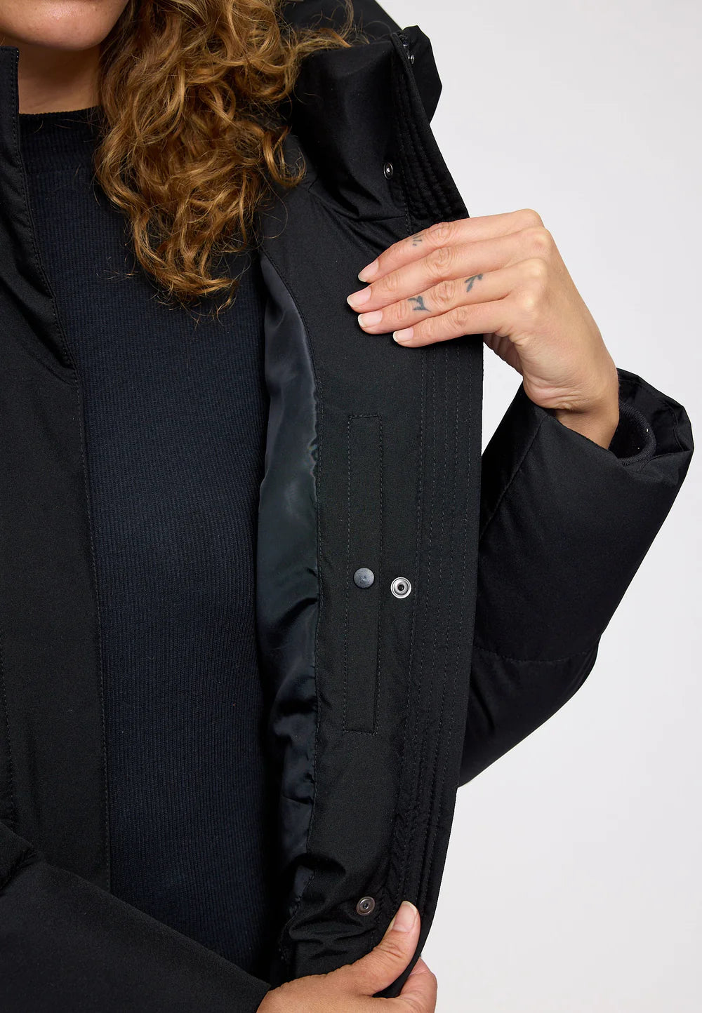 jacke basic puffer jacket black